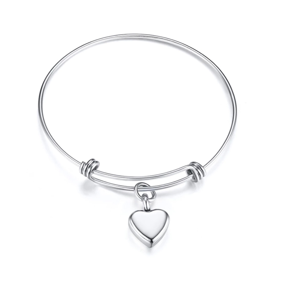 Wholesale silver heart-shaped cremation bracelet cuff,Ashes pendant souvenirs can be adjusted in size and worn without allergies / does not fade
Wholesale silver heart-shaped cremation bracelet cuff,Ashes pendant souvenirs can be adjusted in size and worn without allergies / does not fade