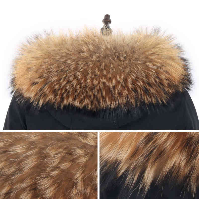 Womens Winter Coats Long Waterproof Parkas Real Fur Streetwear Woman Winter Jacket Oversized Overcoat Removable 211206