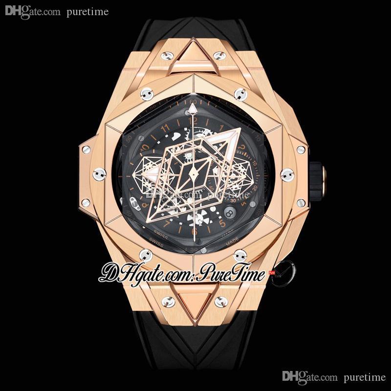 TWF 45mm ETA A7750 HUB1280 Automatic Chronograph Mens Watch Sang II Rose Gold Black Skeleton Dial Black Rubber Best Edition Puretime Z99f6, Customized waterproof service
TWF 45mm ETA A7750 HUB1280 Automatic Chronograph Mens Watch Sang II Rose Gold Black Skeleton Dial Black Rubber Best Edition Puretime Z99f6, Customized waterproof service