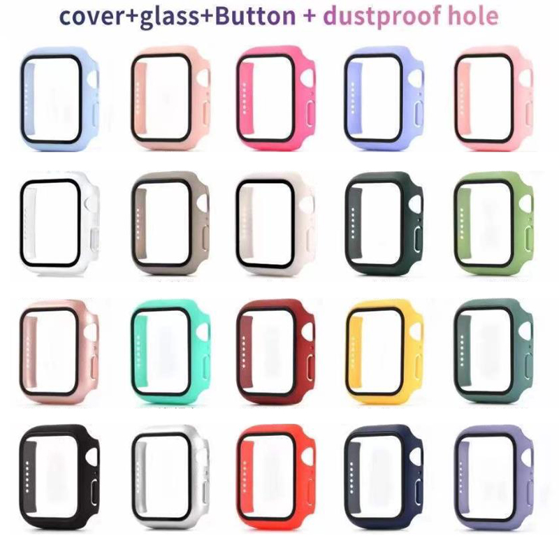 360 Full Body Cover PC Cases Tempered Glass Anti-Scratch Film Screen Protector For Apple Watch Series SE 6 5 4 44mm 40mm iWatch 3 2 1 42mm 3
360 Full Body Cover PC Cases Tempered Glass Anti-Scratch Film Screen Protector For Apple Watch Series SE 6 5 4 44mm 40mm iWatch 3 2 1 42mm 3