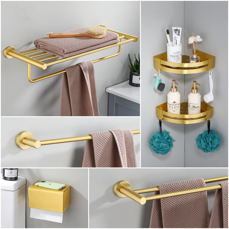 2021 New Accessories Set Brushed Gold Bathroom Shelf,towel Rack,towel Hanger Paper Holder,toilet Brush Holder Bath Hardware Sets 0kfo
2021 New Accessories Set Brushed Gold Bathroom Shelf,towel Rack,towel Hanger Paper Holder,toilet Brush Holder Bath Hardware Sets 0kfo