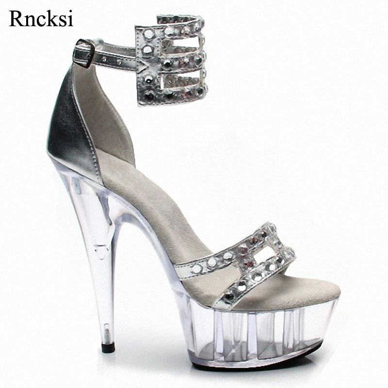 Rncksi Sexy Straps Women Shoes 15CM High Heel Platforms Pole Dance/Performance /Star /Model, Sandals Party / Wedding Sandals, Silver
Rncksi Sexy Straps Women Shoes 15CM High Heel Platforms Pole Dance/Performance /Star /Model, Sandals Party / Wedding Sandals, Silver