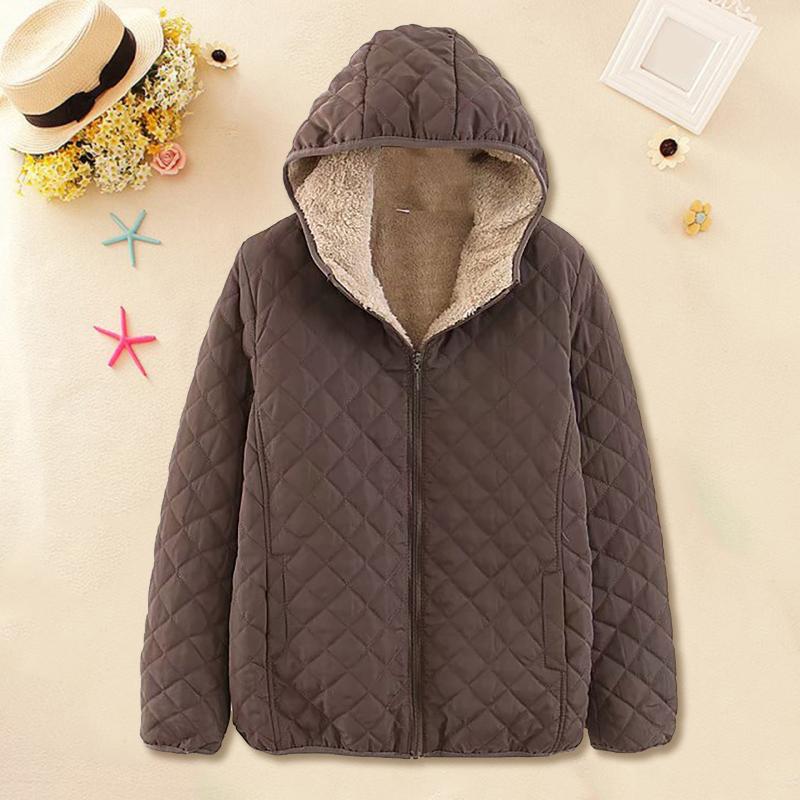 Women's Jackets Winter Jacket For Women Autumn Fashion Casual O-neck Hood Solid Color Long Sleeve Loose Cotton Coat Ropa De Mujer, Black;brown
Women's Jackets Winter Jacket For Women Autumn Fashion Casual O-neck Hood Solid Color Long Sleeve Loose Cotton Coat Ropa De Mujer, Black;brown