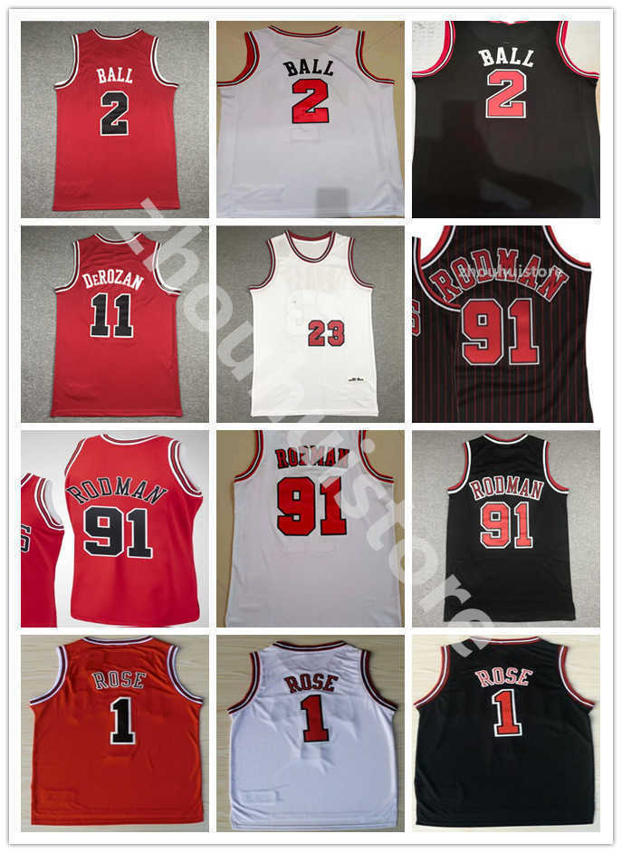 Top 2 Lonzo Ball Zach 8 LaVine Basketball Jersey Derrick 1 Rose 11 Demar DeRozan Mens 23 Dennis 91 Rodman Scottie 33 Pippen Red White Black, Black;red
Top 2 Lonzo Ball Zach 8 LaVine Basketball Jersey Derrick 1 Rose 11 Demar DeRozan Mens 23 Dennis 91 Rodman Scottie 33 Pippen Red White Black, Black;red