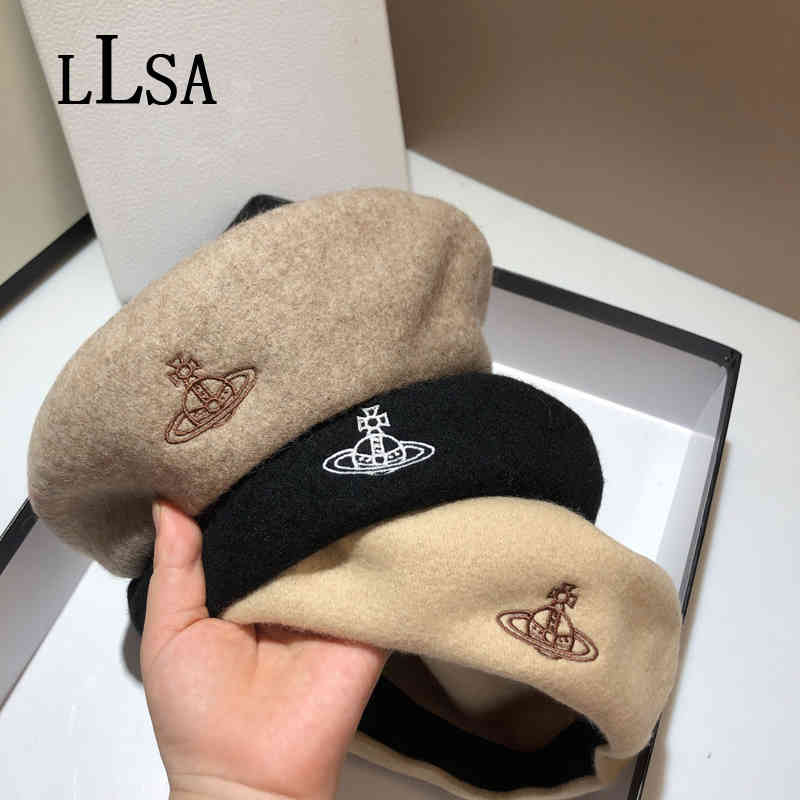 Japan VIVI Queen Mother Saturn Embroidery Wool Beret Korea Winter Keep Warm Felt Hat Kawaii Vintage Cap Designer Brand Woman Hat, Beige
Japan VIVI Queen Mother Saturn Embroidery Wool Beret Korea Winter Keep Warm Felt Hat Kawaii Vintage Cap Designer Brand Woman Hat, Beige