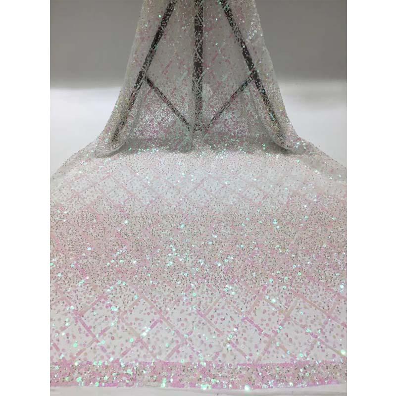 New arrival French lace fabric pretty African net cloth with sequins for dress HNZ348(5yards/lot
New arrival French lace fabric pretty African net cloth with sequins for dress HNZ348(5yards/lot