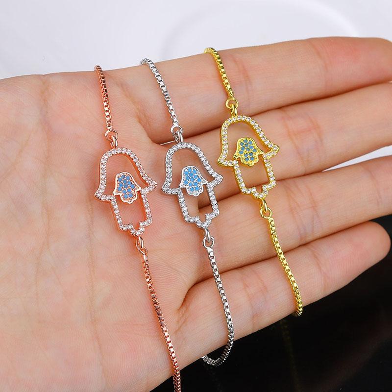 Link, Chain JUWANG Fashion Copper Pull-out Adjust Bracelets For Women Girls Cubic Zirconia Fatima Hamasa Hand Charm Bracelet Jewelry
Link, Chain JUWANG Fashion Copper Pull-out Adjust Bracelets For Women Girls Cubic Zirconia Fatima Hamasa Hand Charm Bracelet Jewelry