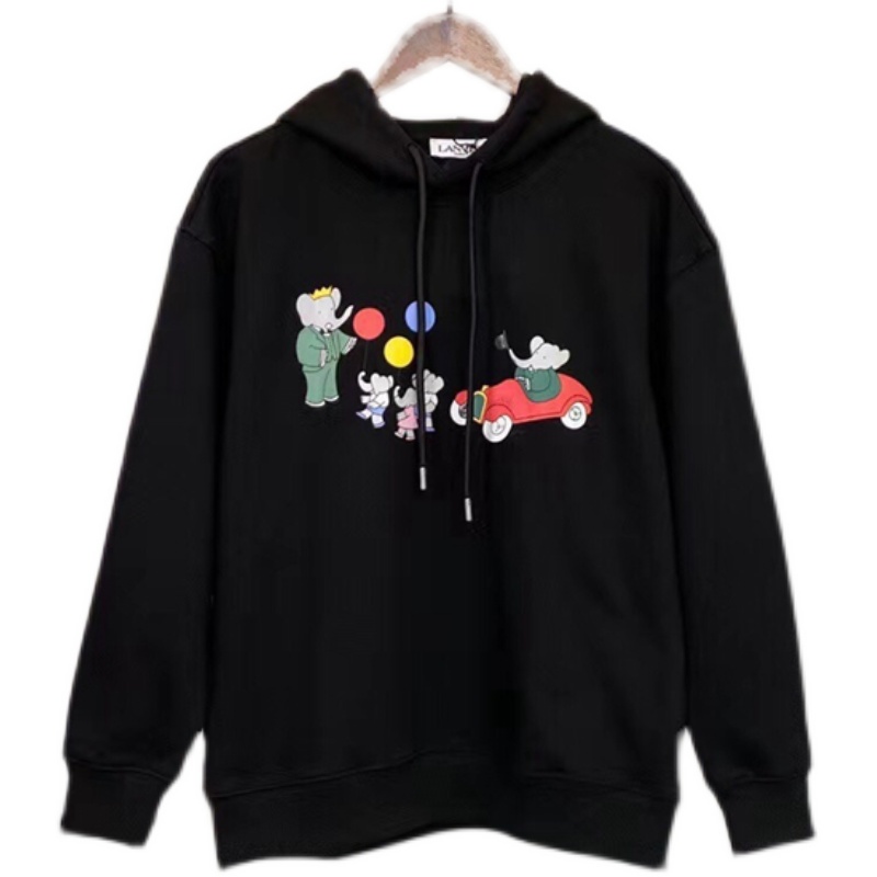 Men and Women Hoodies Lanvin Cartoon Elephant Casual Loose Warm Hooded Printed Long-sleeved Sweater, Black
Men and Women Hoodies Lanvin Cartoon Elephant Casual Loose Warm Hooded Printed Long-sleeved Sweater, Black