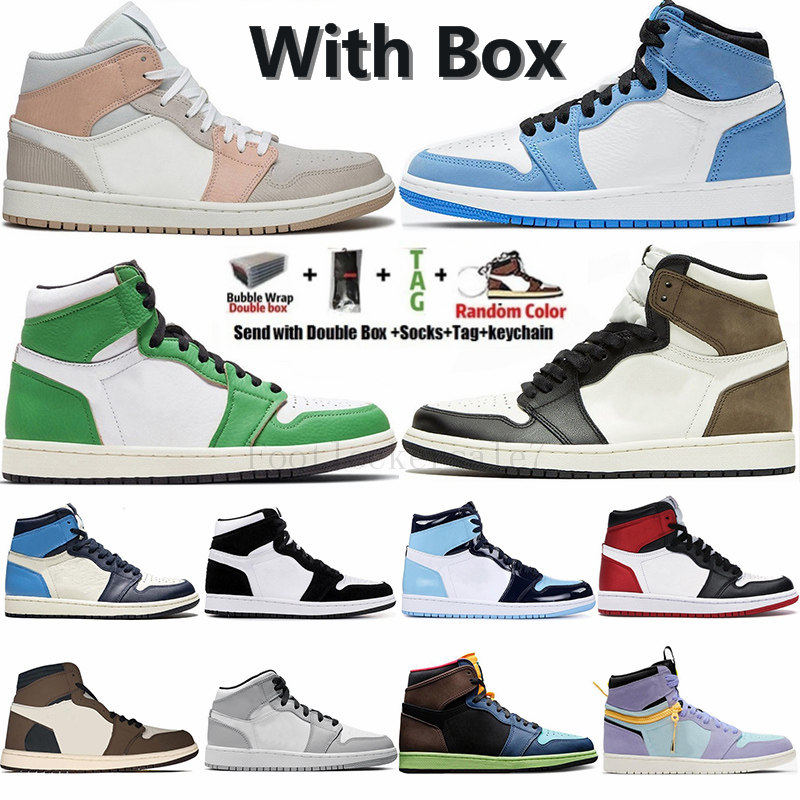 With Box Jumpman 1 UNC Twist Travis Scotts Dark Mocha Mid Smoke Grey Navy High 1s Mens Basketball Shoes Women Sports Sneakers Trainers 2021
With Box Jumpman 1 UNC Twist Travis Scotts Dark Mocha Mid Smoke Grey Navy High 1s Mens Basketball Shoes Women Sports Sneakers Trainers 2021