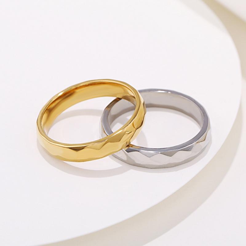 Cluster Rings 4mm Korean Stainless Steel For Women Gold Silver Color Classic Faceted Ring Vintage Jewelry Lady Party Gift WC024, Golden;silver
Cluster Rings 4mm Korean Stainless Steel For Women Gold Silver Color Classic Faceted Ring Vintage Jewelry Lady Party Gift WC024, Golden;silver