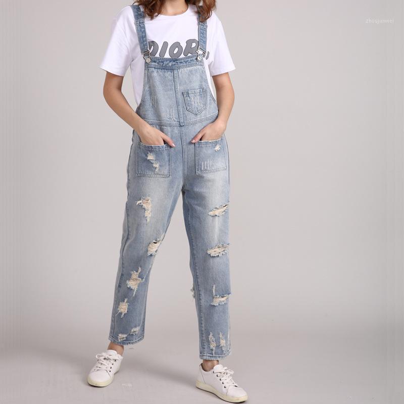 Women's Jumpsuits & Rompers Big Size 5XL Bib Jeans Women Denim Overalls Fashion Cowboy Harem Pants Ripped Holes Distressed American, Light blue
Women's Jumpsuits & Rompers Big Size 5XL Bib Jeans Women Denim Overalls Fashion Cowboy Harem Pants Ripped Holes Distressed American, Light blue