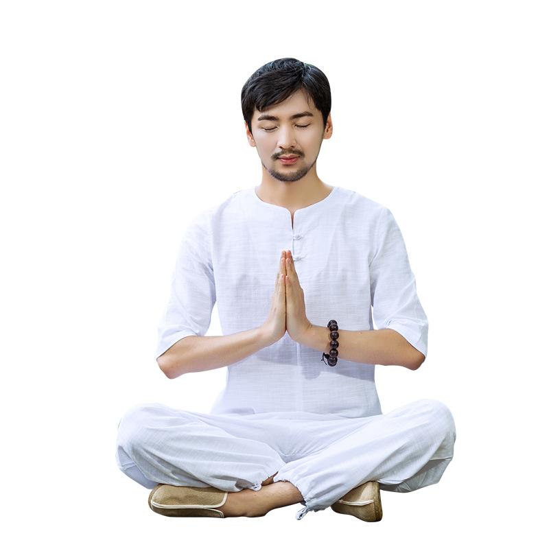 Men Yoga Set Cotton Linen Loose Wide Leg Yoga Pant Shirts Male Meditation Martial Arts Tai Chi Uniform Suit Clothes, White
Men Yoga Set Cotton Linen Loose Wide Leg Yoga Pant Shirts Male Meditation Martial Arts Tai Chi Uniform Suit Clothes, White