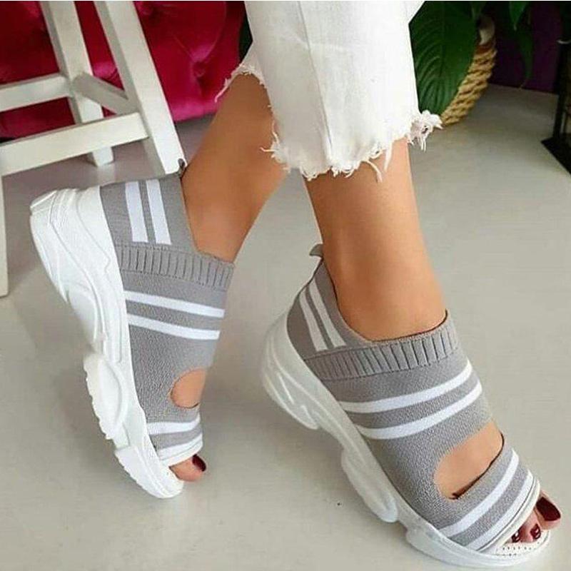 Women's Sandals Wedges Footwear Summer Platform Sandals Women Shoes Female Slip on Peep Toe Knitted Ladies Sneakers Casual 2021, Black
Women's Sandals Wedges Footwear Summer Platform Sandals Women Shoes Female Slip on Peep Toe Knitted Ladies Sneakers Casual 2021, Black