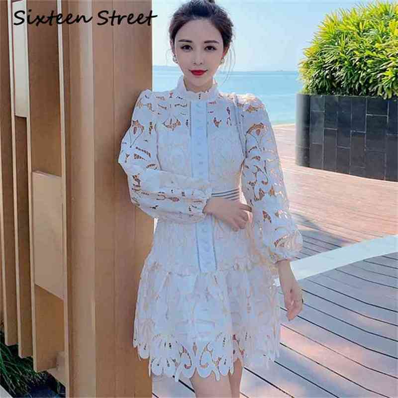 Woman Dress With Sash Beige Lace Long-sleeve Elegant Mini Dresses Runway Designer Hollow Out Bodycon Belt 210603
Woman Dress With Sash Beige Lace Long-sleeve Elegant Mini Dresses Runway Designer Hollow Out Bodycon Belt 210603