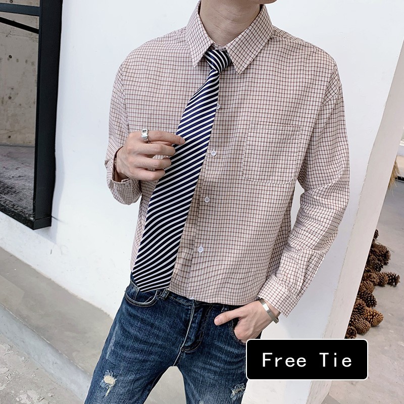 2021 New Estilo Japons Solto Xadrez Camisa Masculina Manga Longa Simples Streetwear Bolso Frontal Casual Blusa Homme Branco/caf Mais Tamanho, White
2021 New Estilo Japons Solto Xadrez Camisa Masculina Manga Longa Simples Streetwear Bolso Frontal Casual Blusa Homme Branco/caf Mais Tamanho, White