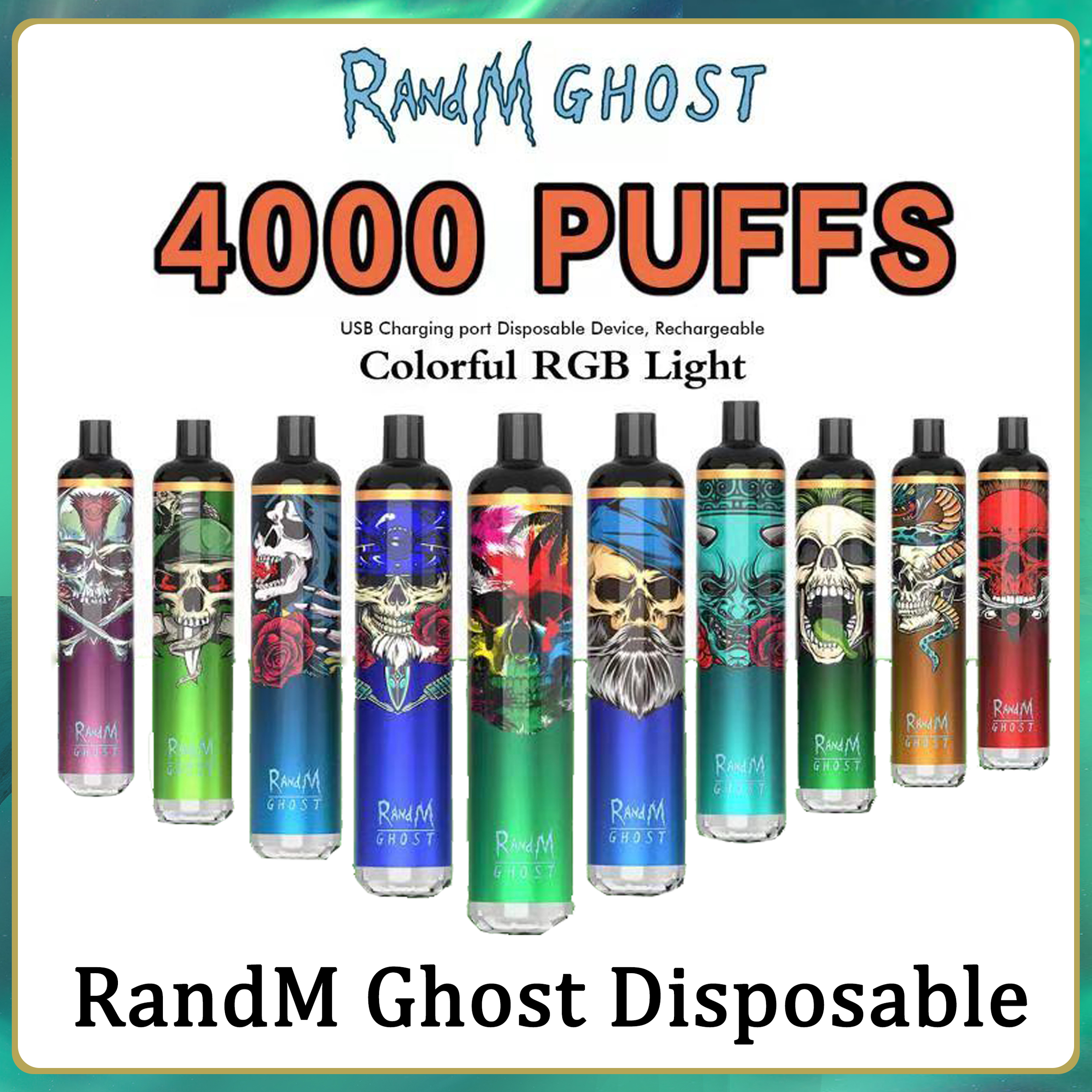 Authentic RANDM GHOST E Cigarettes Disposable Vape Pod Device 4000puffs 10ml Prefilled Portable pen Stick Bar Systems Hang rope VS Bang xxl Duo
Authentic RANDM GHOST E Cigarettes Disposable Vape Pod Device 4000puffs 10ml Prefilled Portable pen Stick Bar Systems Hang rope VS Bang xxl Duo