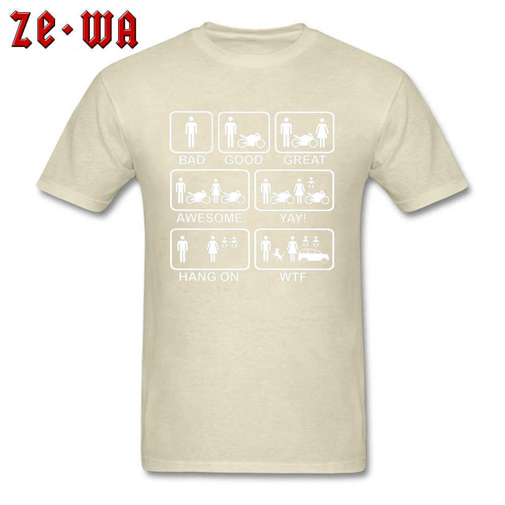 Funny Motorbike T Shirt Men T-shirt Bad Good Great Awesome Life Tshirt WTF Family Cotton Tops Tees Black Streetwear 210629