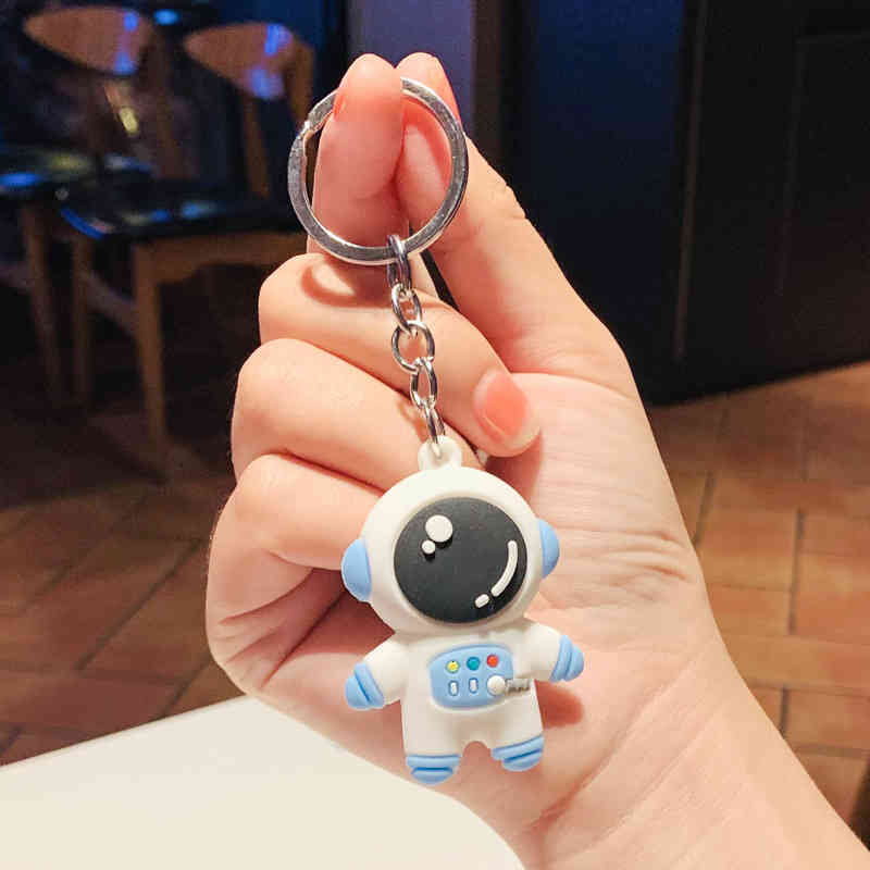 Key Rings Cartoon Astronaut Chain Pendant Pvc Bag Exquisite Car Small Gift