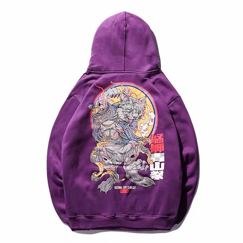 Fashion Men Cool Men Hip Hop Hoodies Japanese Casual Sweatshirts Streetwear Men Women Loose Pullover Harajuku Devil Hoodie Male 201126