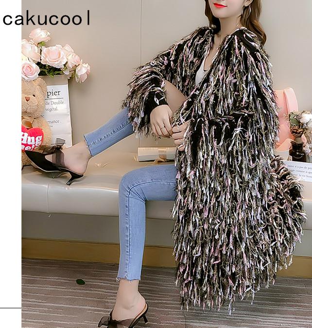 Women's Sweaters Cakucool Women Furry Colorful Tassels Cardigans Autumn Gold Lurex Loose Lazy Korean Open Stitch Female Cappa, Black
Women's Sweaters Cakucool Women Furry Colorful Tassels Cardigans Autumn Gold Lurex Loose Lazy Korean Open Stitch Female Cappa, Black