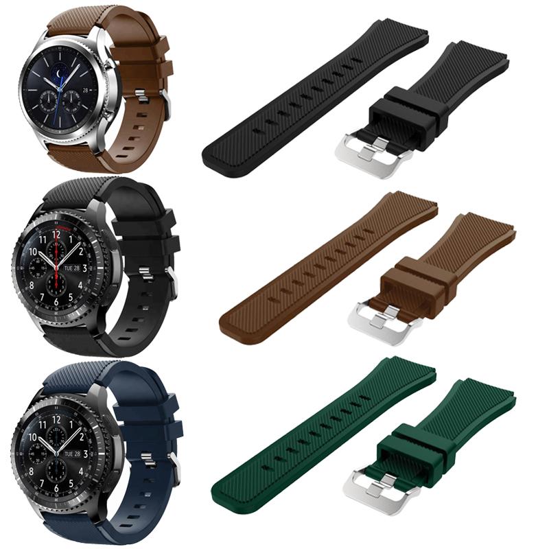 

Watch Bands 20mm 22mm Band For Samsung Galaxy 3/46mm/42mm/active 2/46 Gear S3 Frontier/S2/Sport Silicone Bracelet Huawei GT 2/2E Strap