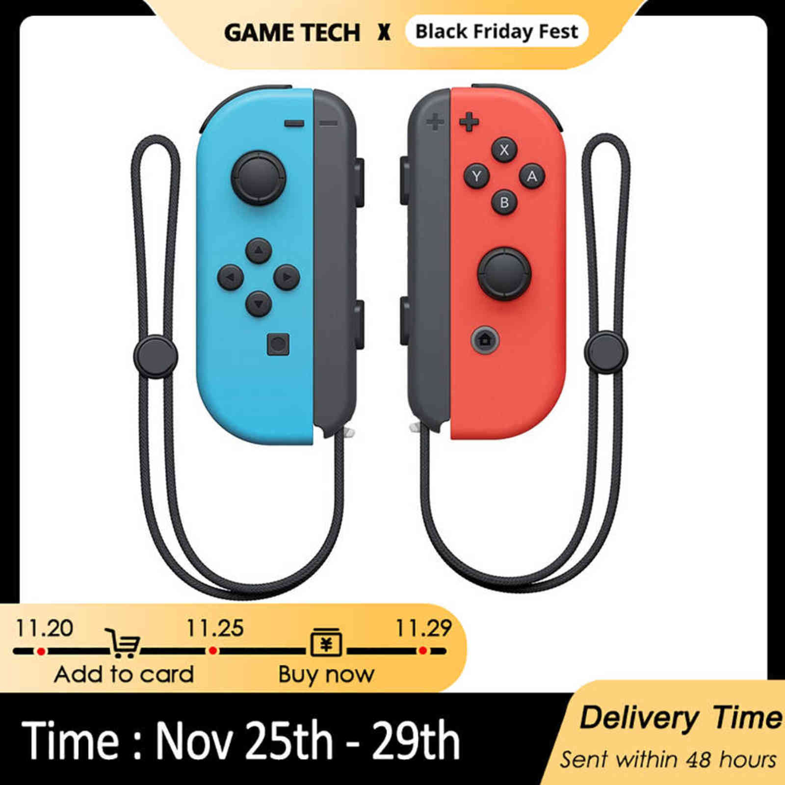 Nintendo Switch Controllers Joy-Con L/R Gamepad With Strap Joysticks Wireless Switch Control For Nintend Switch Replace Joycon H1126
Nintendo Switch Controllers Joy-Con L/R Gamepad With Strap Joysticks Wireless Switch Control For Nintend Switch Replace Joycon H1126