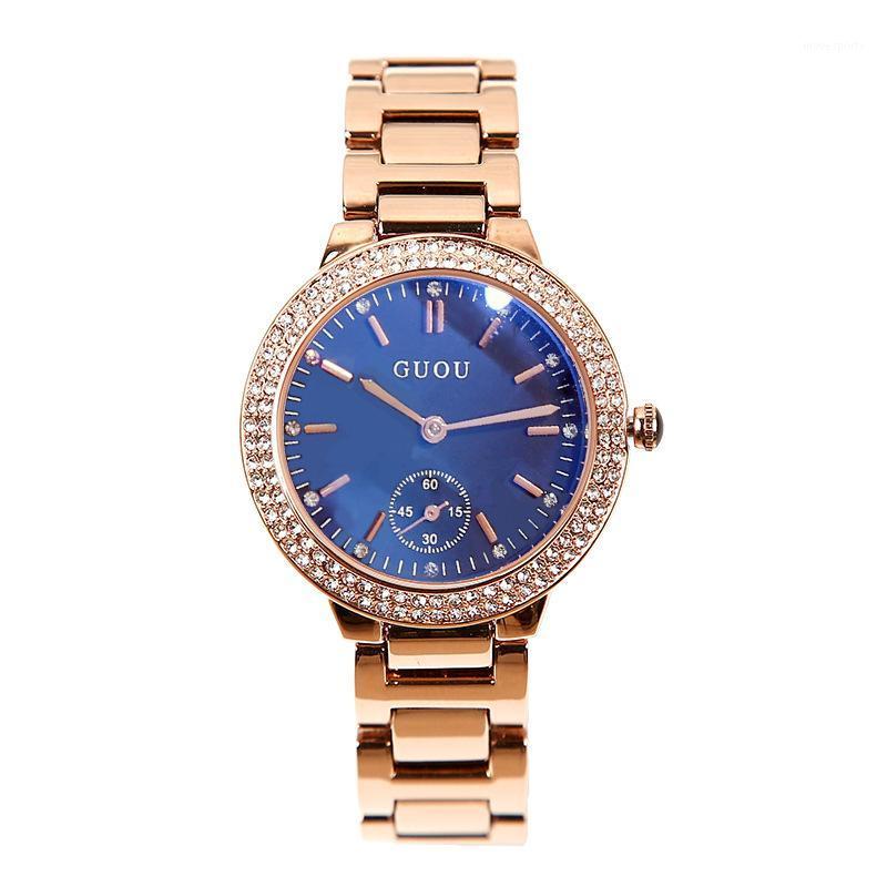 Diamond Exquisite Watch Atmosphere European And American Fashion Women Two A Half Needle Quartz Waterproof Blue Light Wristwatches
Diamond Exquisite Watch Atmosphere European And American Fashion Women Two A Half Needle Quartz Waterproof Blue Light Wristwatches