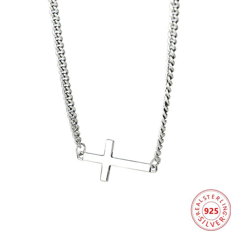 925 Sterling Silver Vintage Cross Necklace For Women Rock Hip Hop Style Chain On Neck Female Student Gift Jewelry
925 Sterling Silver Vintage Cross Necklace For Women Rock Hip Hop Style Chain On Neck Female Student Gift Jewelry