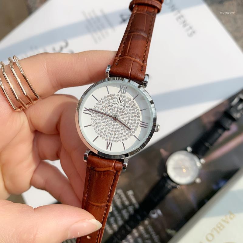 Top Women Watches Leisure Fashion Leather Quartz Ladies Diamond Dress Female Gift Relogio Feminino+Box Wristwatches, Brown band
Top Women Watches Leisure Fashion Leather Quartz Ladies Diamond Dress Female Gift Relogio Feminino+Box Wristwatches, Brown band