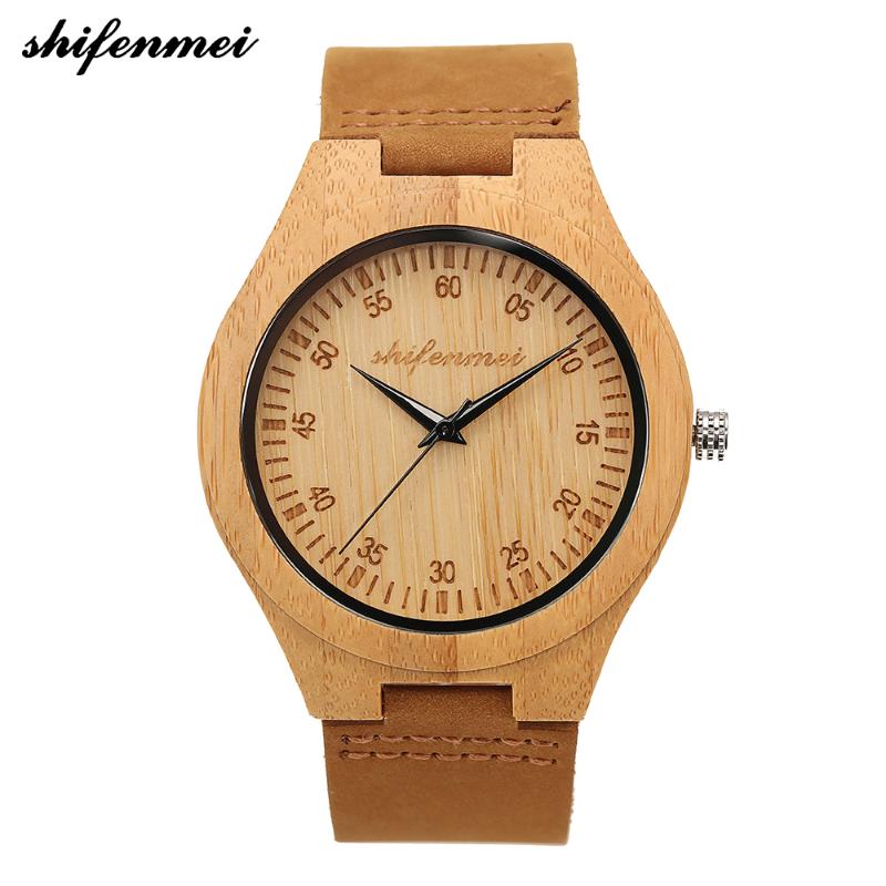 Wristwatches Shifenmie Women Watches Top Handmade Engraved Quartz Wooden Watch Retro Leather Ladies Clock Relogio Feminino 2140, S2140-1
Wristwatches Shifenmie Women Watches Top Handmade Engraved Quartz Wooden Watch Retro Leather Ladies Clock Relogio Feminino 2140, S2140-1