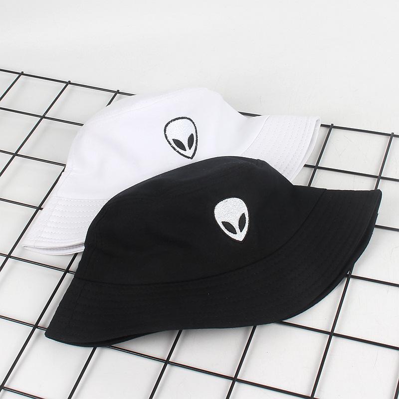 Wide Brim Hats Black White Solid Alien Bucket Hat Unisex Fashion Caps Hip Hop Gorros Men Women Summer Panama Cap Beach Sun Fishing Cotton
Wide Brim Hats Black White Solid Alien Bucket Hat Unisex Fashion Caps Hip Hop Gorros Men Women Summer Panama Cap Beach Sun Fishing Cotton