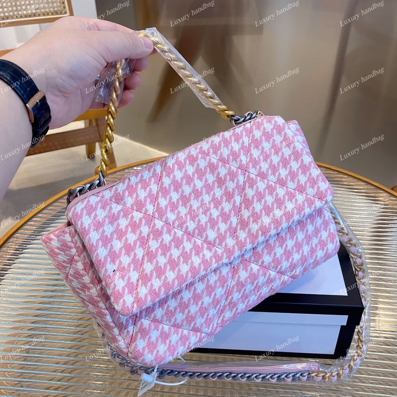 25*8*19cm Classic Flap 19 Series Bags Tweed Woolen Little Birds Famous Luxury Designer Chain Totes Crossbody Shoulder Multi Pochette Purse High Quality Handbags, Black
25*8*19cm Classic Flap 19 Series Bags Tweed Woolen Little Birds Famous Luxury Designer Chain Totes Crossbody Shoulder Multi Pochette Purse High Quality Handbags, Black