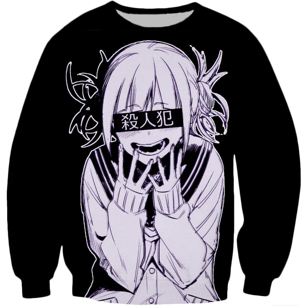 Anime Girl Toga Himiko My Hero Academia 3D Printed Sweatshirt Men Women Casual Harajuku Couple Pullovers Drop shipping 201020
