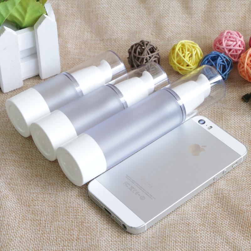 15ml 30ml 50ml Refillable Portable Travel Frosted Shampoo Bottle Makeup BB CC Cream Liquid Empty Cosmetic Containers 10pcs/lot