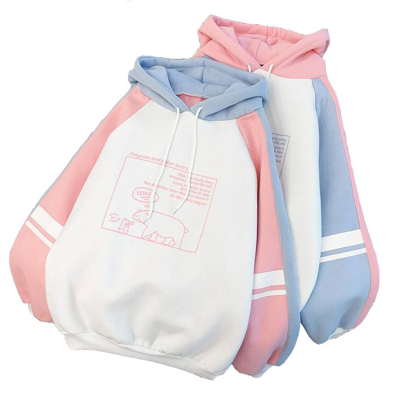 sweatshirt Autumn and Winter Furry and Thickened Sanitary hoody Women's Hoodies New Korean Edition Students'Loose Long Sleeve 201106