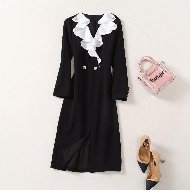 Casual Dresses K11551 High Quality Fashion Women 2021 Spring Dress Luxury European Design Party Style, As pic
Casual Dresses K11551 High Quality Fashion Women 2021 Spring Dress Luxury European Design Party Style, As pic