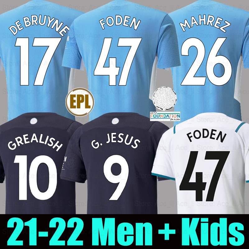 2021 2022 Manchester soccer jerseys 21 22 MAN GREALISH CITY STERLING FERRAN DE BRUYNE FODEN football shirts men + kids kit sets uniform, Black;yellow
2021 2022 Manchester soccer jerseys 21 22 MAN GREALISH CITY STERLING FERRAN DE BRUYNE FODEN football shirts men + kids kit sets uniform, Black;yellow