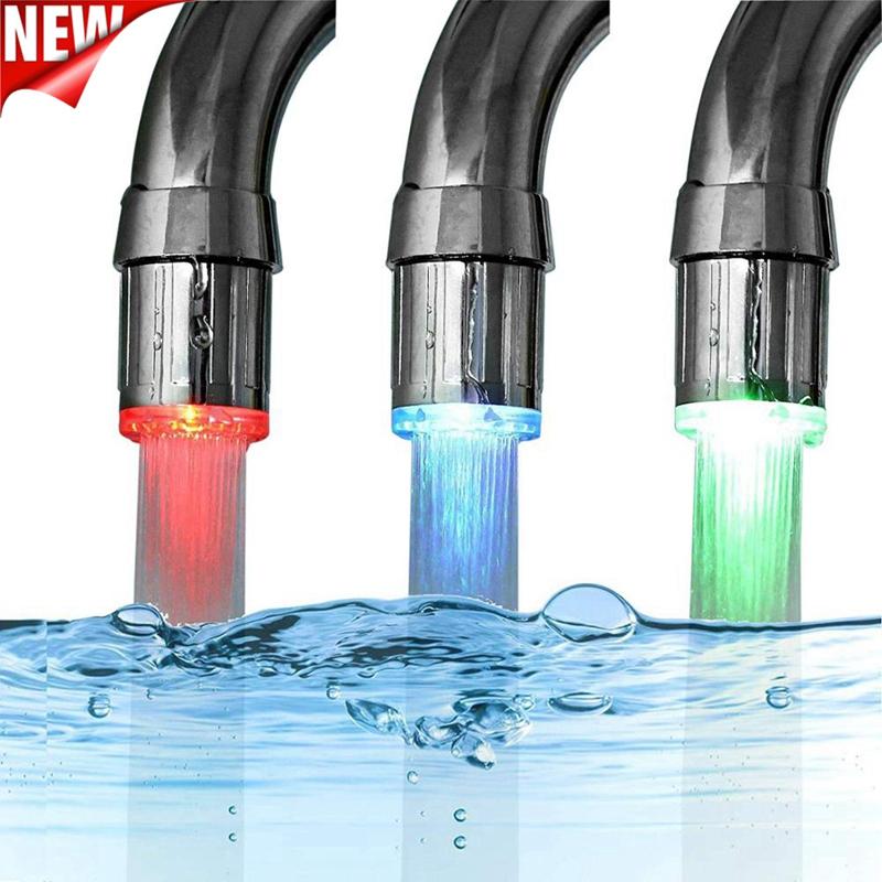 LED Luminous Faucet Tap Nozzle RGB Color Light Blinking Temperature Aerator Water Saving Kitchen Bathroom Accessories
LED Luminous Faucet Tap Nozzle RGB Color Light Blinking Temperature Aerator Water Saving Kitchen Bathroom Accessories