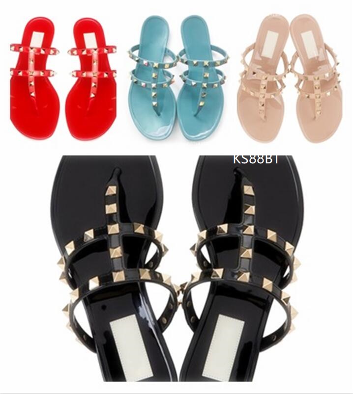 Slipper Rivets Shoes Luxurys Sandals Women Designers Flat Slides Loubi Flip Flops Pool Fun Summer Beach Sexy PVC Slippers, Apricot
Slipper Rivets Shoes Luxurys Sandals Women Designers Flat Slides Loubi Flip Flops Pool Fun Summer Beach Sexy PVC Slippers, Apricot