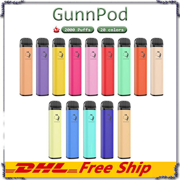 GunnPod Disposable E-cigarettes Device Kite 2000 Puffs 1250mAh Battery Prefilled 8ml Pod Stick Vape Pen Vs Bar Plus AIR BAR MAX
GunnPod Disposable E-cigarettes Device Kite 2000 Puffs 1250mAh Battery Prefilled 8ml Pod Stick Vape Pen Vs Bar Plus AIR BAR MAX