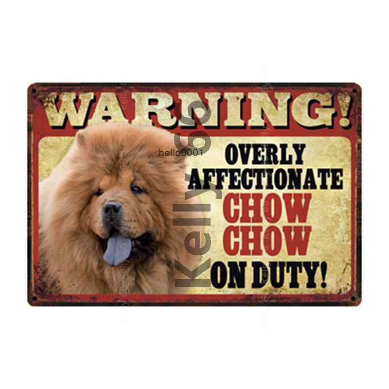 Pets Warning Dog Rule better Chow Japanese Chin Metal Sign Home Decor Bar Wall Art Painting 20*30 CM Size DG-27
Pets Warning Dog Rule better Chow Japanese Chin Metal Sign Home Decor Bar Wall Art Painting 20*30 CM Size DG-27