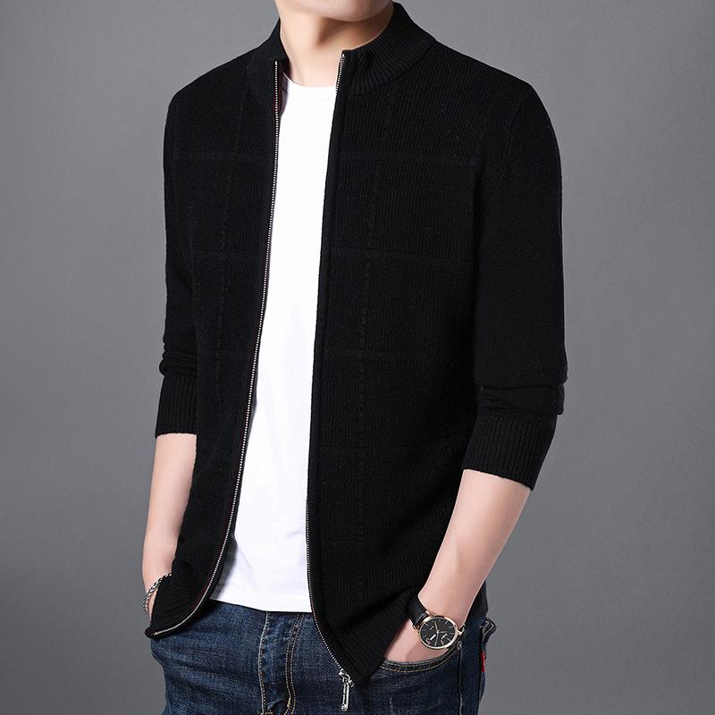 Men's Sweaters Cardigans Autumn And Winter Thickened 100% Cardigan Zipper Collar Sweater Coat, White;black
Men's Sweaters Cardigans Autumn And Winter Thickened 100% Cardigan Zipper Collar Sweater Coat, White;black