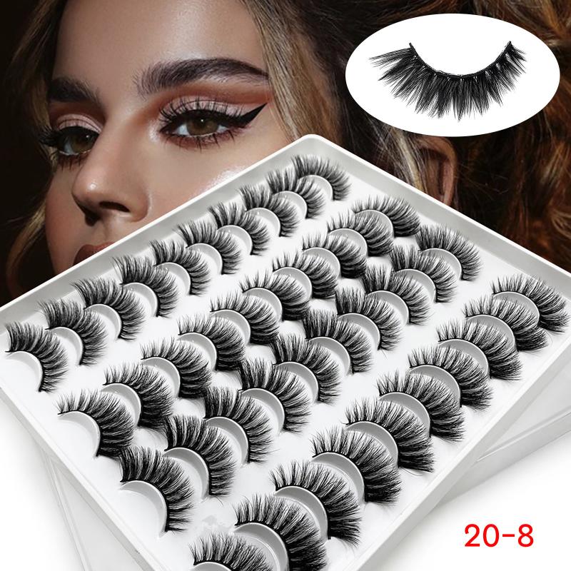 20 Pair 3D Mink False Eye Lashes Cross Extension Eyelashes Set False Eyelashes Waterproof Long Lasting Makeup Cosplay Thick
20 Pair 3D Mink False Eye Lashes Cross Extension Eyelashes Set False Eyelashes Waterproof Long Lasting Makeup Cosplay Thick