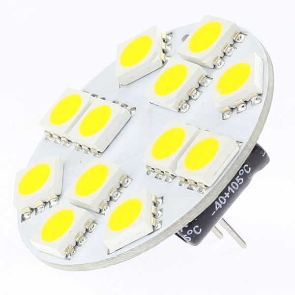 G4 LED 12LED 5050 LEDS BACK PIN 30V Lamp 240-264LM 3W Yachts Boats Ships Automobiles Carts
G4 LED 12LED 5050 LEDS BACK PIN 30V Lamp 240-264LM 3W Yachts Boats Ships Automobiles Carts