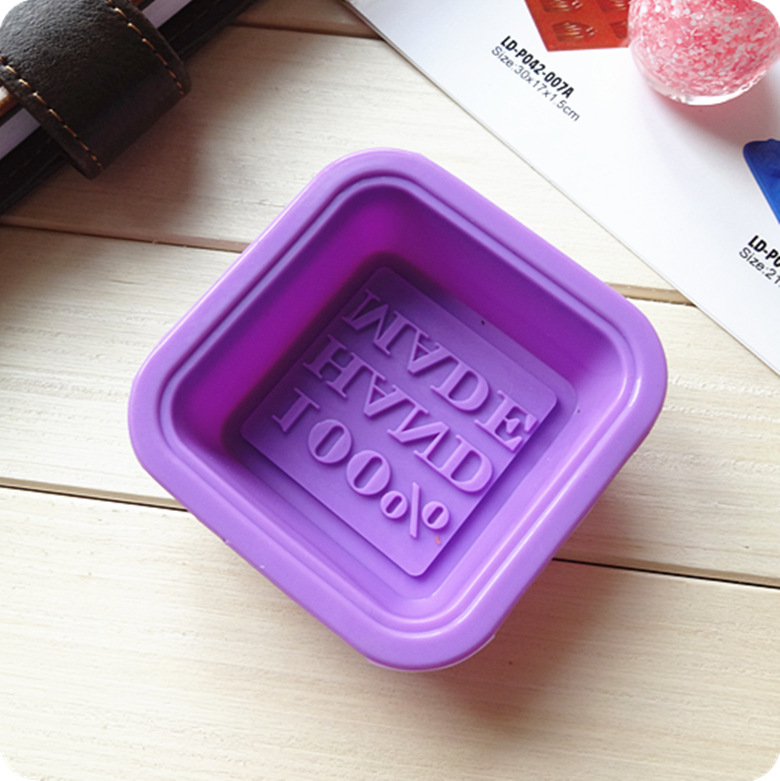 100% Handmade Soap Molds DIY Square Silicone Moulds Baking Mold Craft Art Making Tool Free Ship Free shipping
