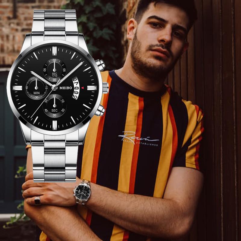Wristwatches Analog 2021 Casual Men Watches MeiBo Business Quartz Male Sport Stainless Steel Clock Wristwatch Drop, Slivery;brown
Wristwatches Analog 2021 Casual Men Watches MeiBo Business Quartz Male Sport Stainless Steel Clock Wristwatch Drop, Slivery;brown