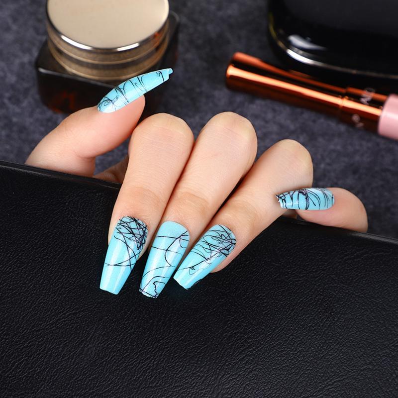 False Nails 24pcs/Bag Ballerina Nail Tips Manicure Tool Artificial Wearable With Glue Medium Coffin Fake, Red;gold
False Nails 24pcs/Bag Ballerina Nail Tips Manicure Tool Artificial Wearable With Glue Medium Coffin Fake, Red;gold