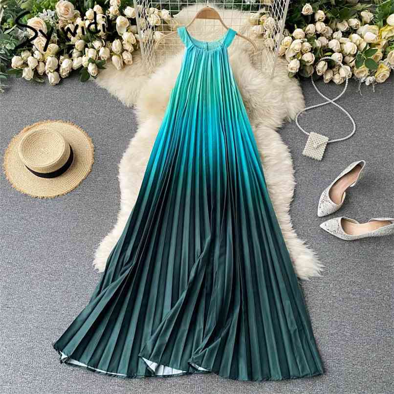 Dress for Women Summer Sexy Party Sleeveless Neck-mounted O-Neck A-line Midi Dresses Pleated Red Pink Yellow 210607, Dark green
Dress for Women Summer Sexy Party Sleeveless Neck-mounted O-Neck A-line Midi Dresses Pleated Red Pink Yellow 210607, Dark green