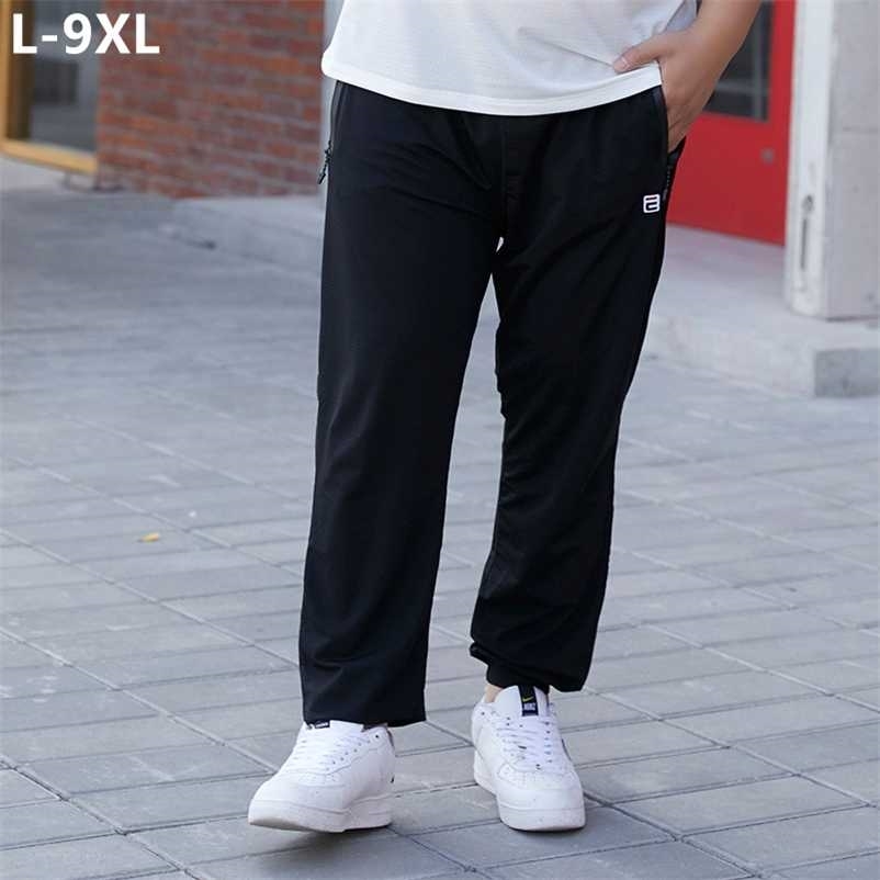 Sweatpants Men Jogging Running Sport High Waist Black Sweat Trainning Mesh Summer Plus Size 6XL 7XL 9XL Loose Ice Silk Trousers 211106
Sweatpants Men Jogging Running Sport High Waist Black Sweat Trainning Mesh Summer Plus Size 6XL 7XL 9XL Loose Ice Silk Trousers 211106