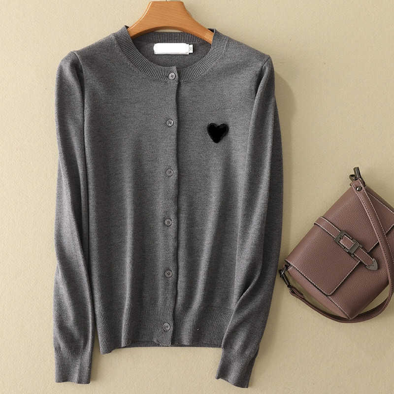 Fashion Couple Long Sleeve Cashmere sweater Cardigan Casual Embroidery Love-Heart For Man Women 210907